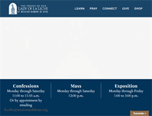 Tablet Screenshot of missionandshrine.org